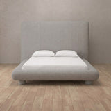 Linen Blend Pewter — Full Height Headboard