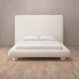 Performance Leather Off White — Full Height Headboard