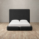Boucle Smoke — Custom Headboard