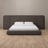 Linen Blend Truffle — Extended Headboard