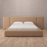 Performance Leather Latte — Extended Headboard