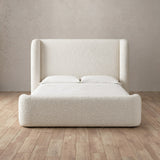 Boucle Off White — Full Height Headboard