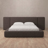 Linen Blend Truffle — Extended Headboard