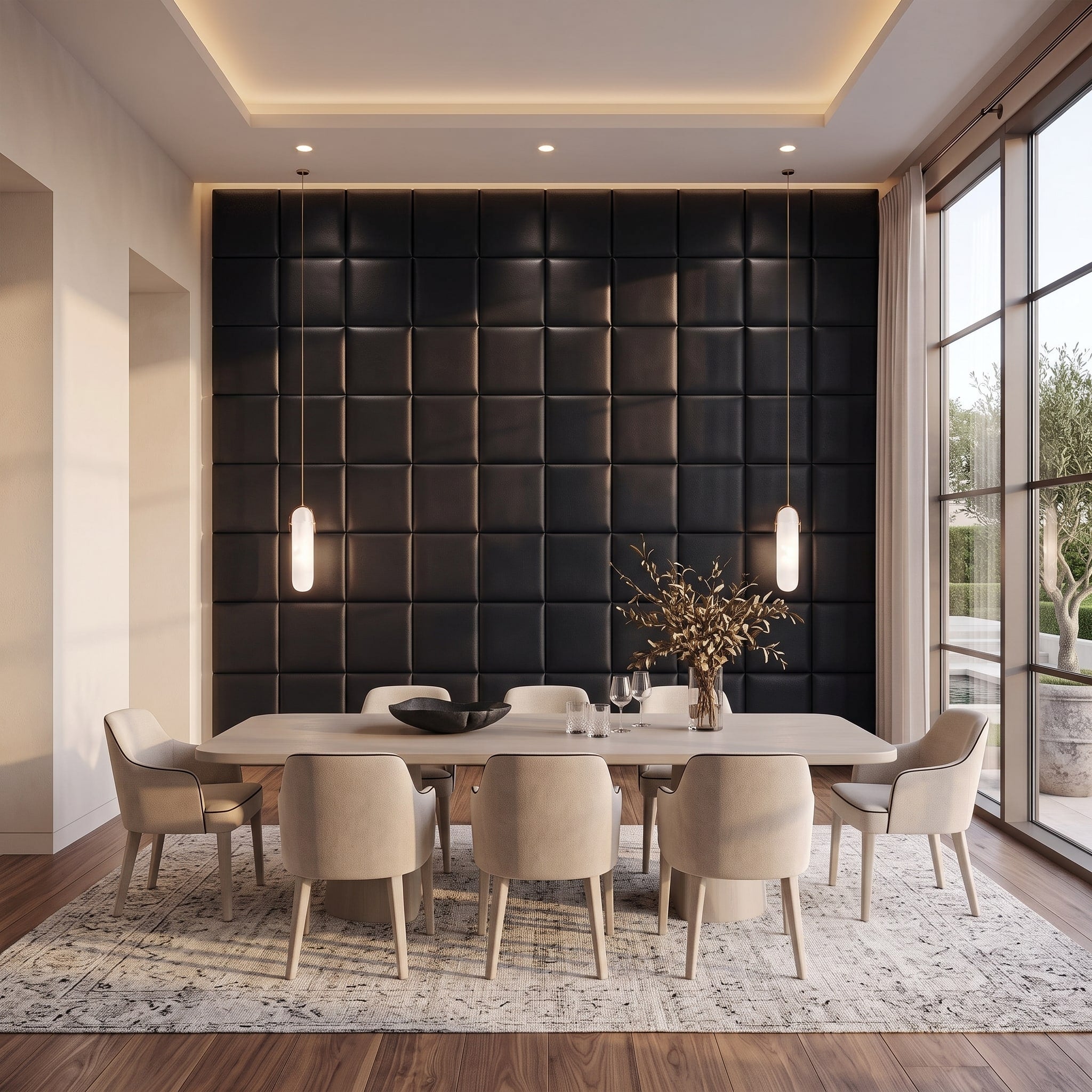 Cubed Vera 3D Leather Wall Panel | Articture