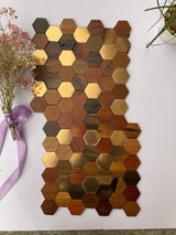 Hexad Wood Mosaic Wall Panel — product image 2