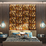 Hexad Wood Mosaic Wall Panel — product image 4