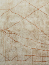 Beige Abstract Lines Moroccan Rug