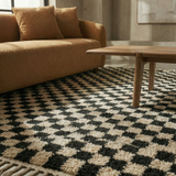 Checkered Shag Moroccan Rug