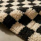 Checkered Shag Moroccan Rug