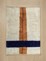 Contrast Intersection Moroccan Rug