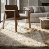 Two Tone (White and Beige) Moroccan Rug