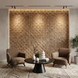 Quadri Wood Mosaic Wall Panel