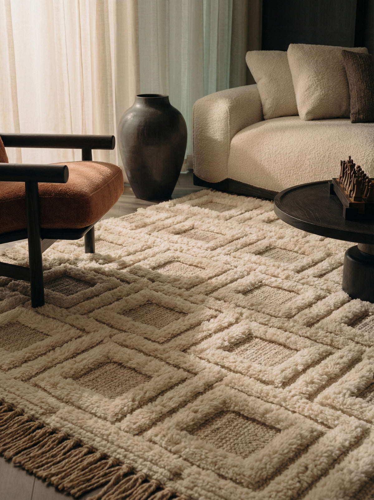 Axis Contemporary Geometric Rug — lifestyle