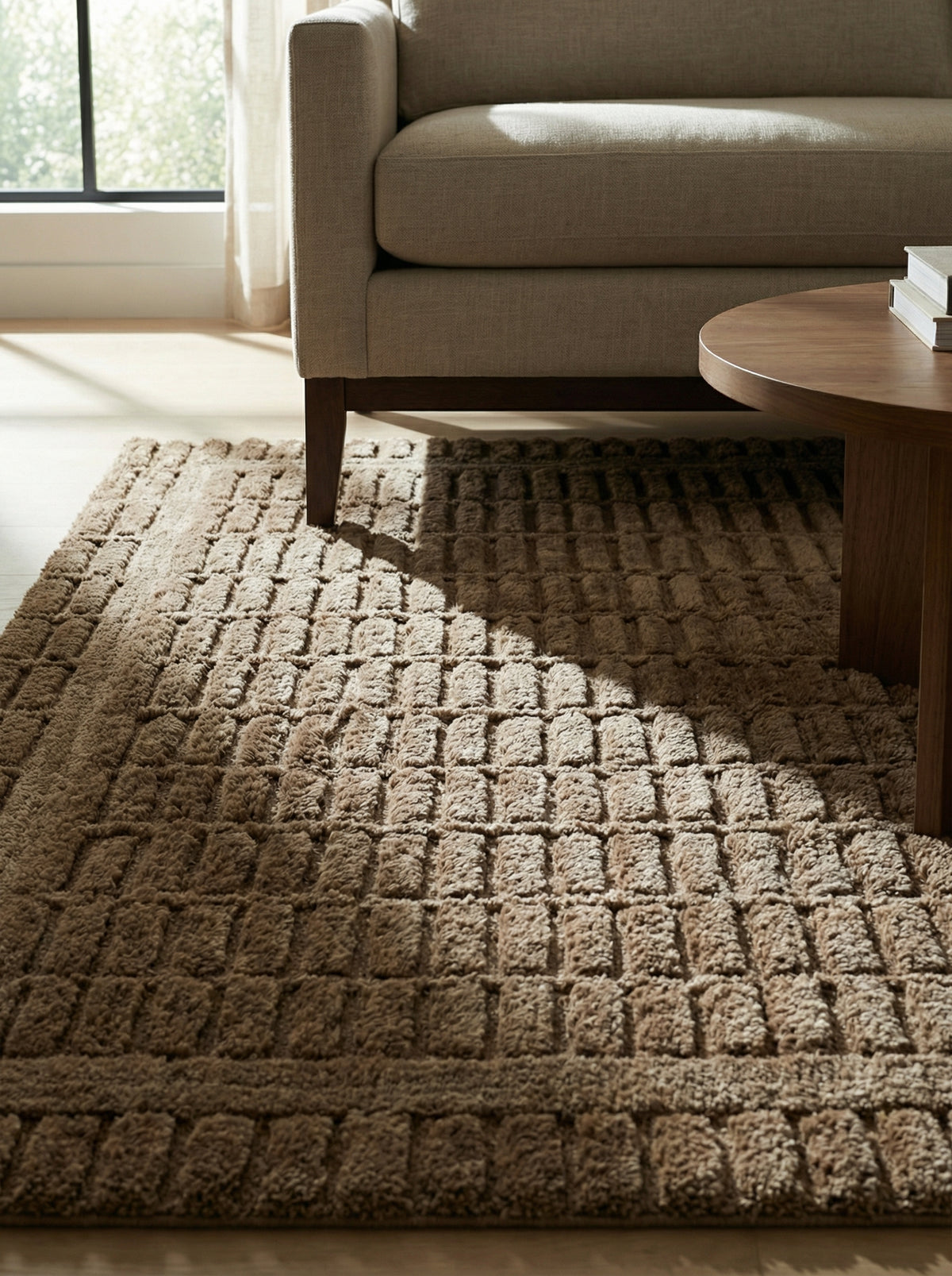 Mason Structured Contemporary Rug — lifestyle