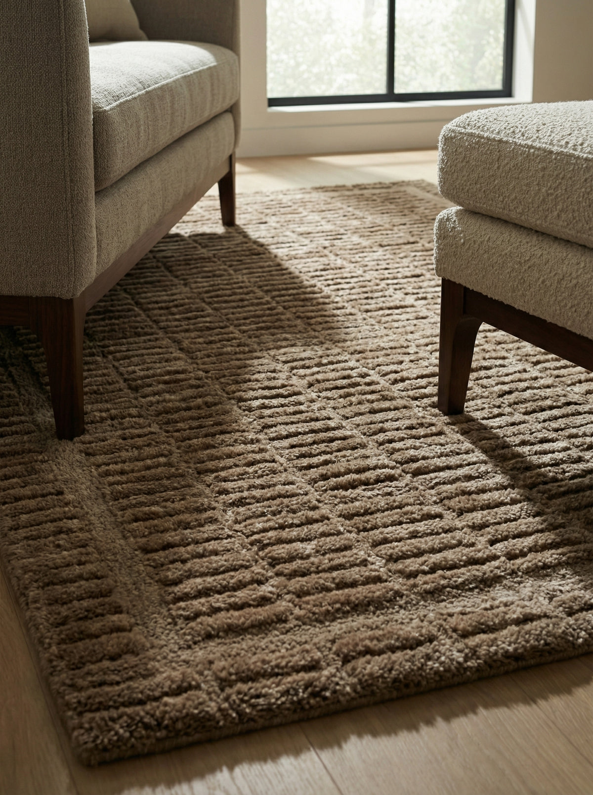 Mason Structured Contemporary Rug — lifestyle