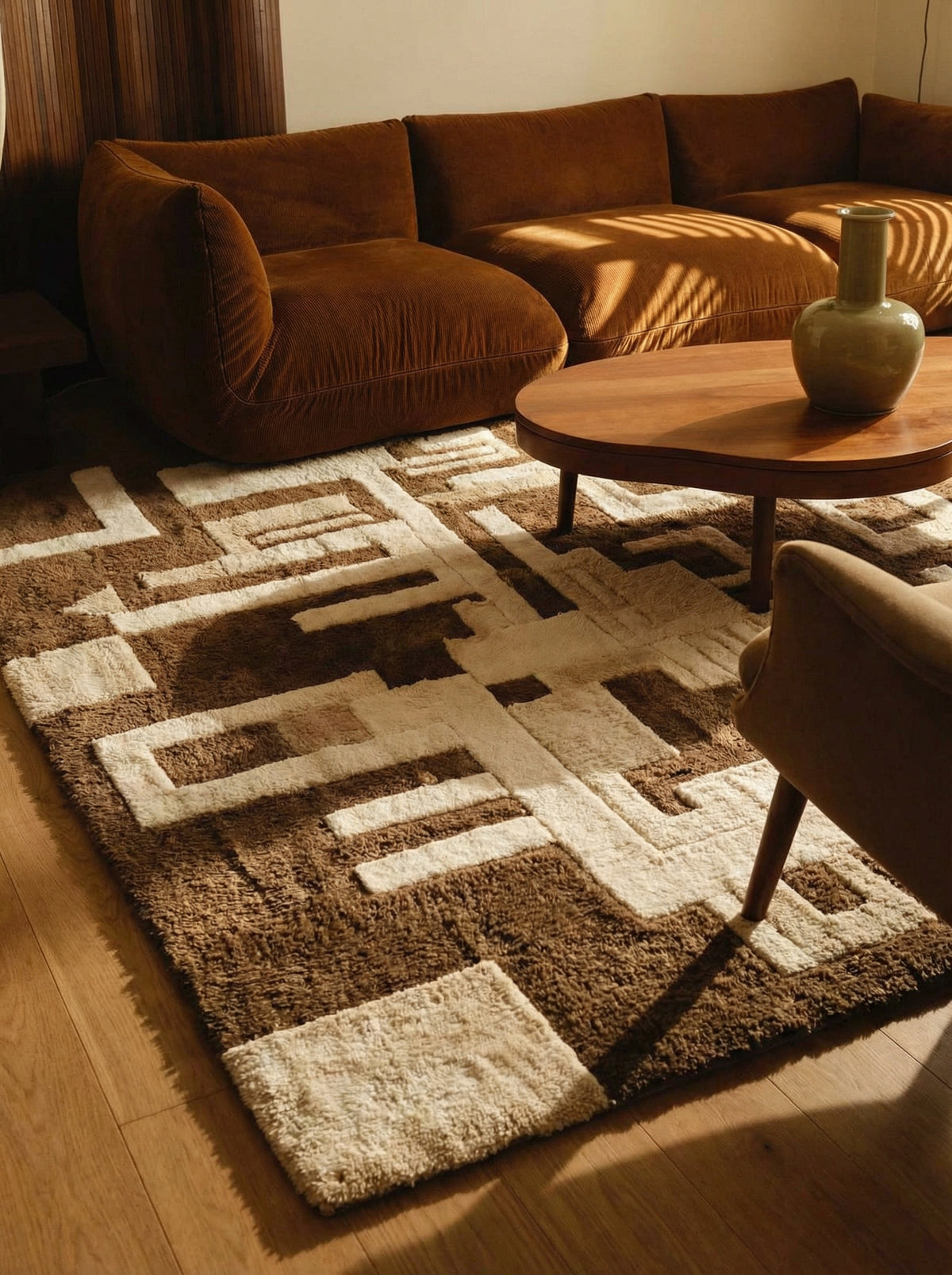 Blueprint Modern Abstract Rug — lifestyle