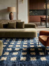 Grid Contemporary Checkered Rug