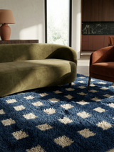 Grid Contemporary Checkered Rug