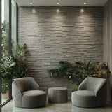 Antique Oak 3D Wood Wall Panel - Dark Grey Tone (Set of 4 or 12)