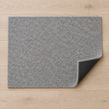 Non-Slip Rug Pad — corner folded to show the rubber grip