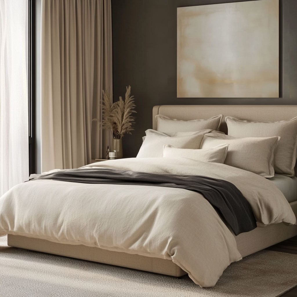 French Linen Duvet Cover Set — lifestyle