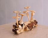 Wooden Mushroom Sculpture