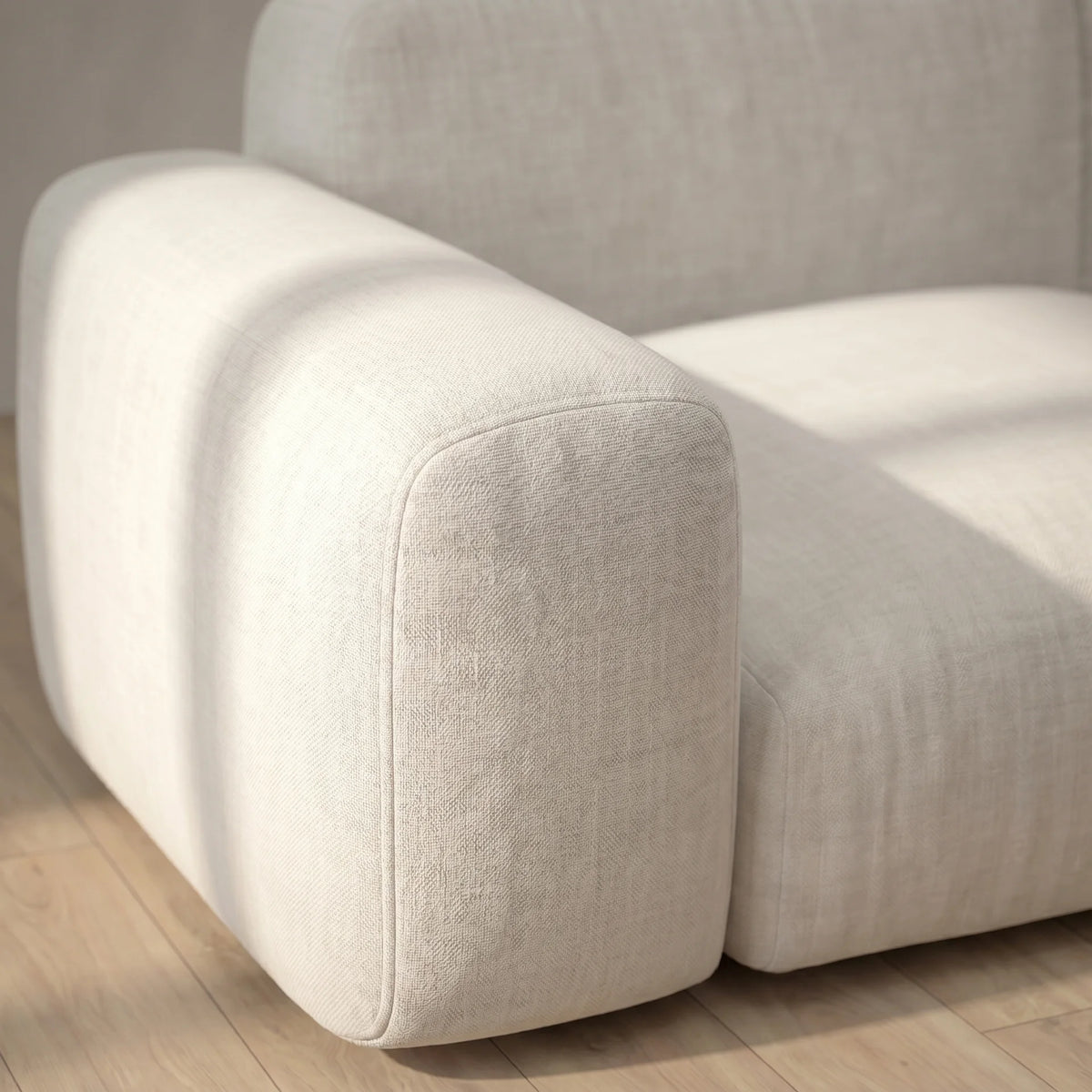 Biscuit Sofa Chaise Sectional (102") — lifestyle