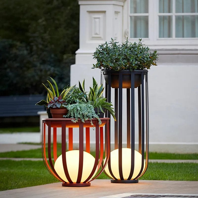 Flower Pot Lamp (Outdoor Solar) — lifestyle