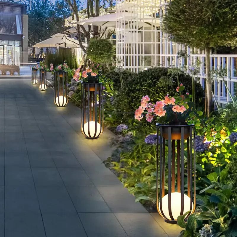 solar plant pot light Flower Pot Lamp (Outdoor Solar)