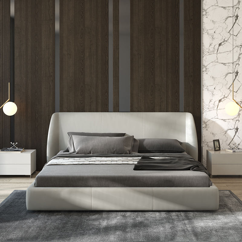Contemporary Fabric Upholstered Bed Frame