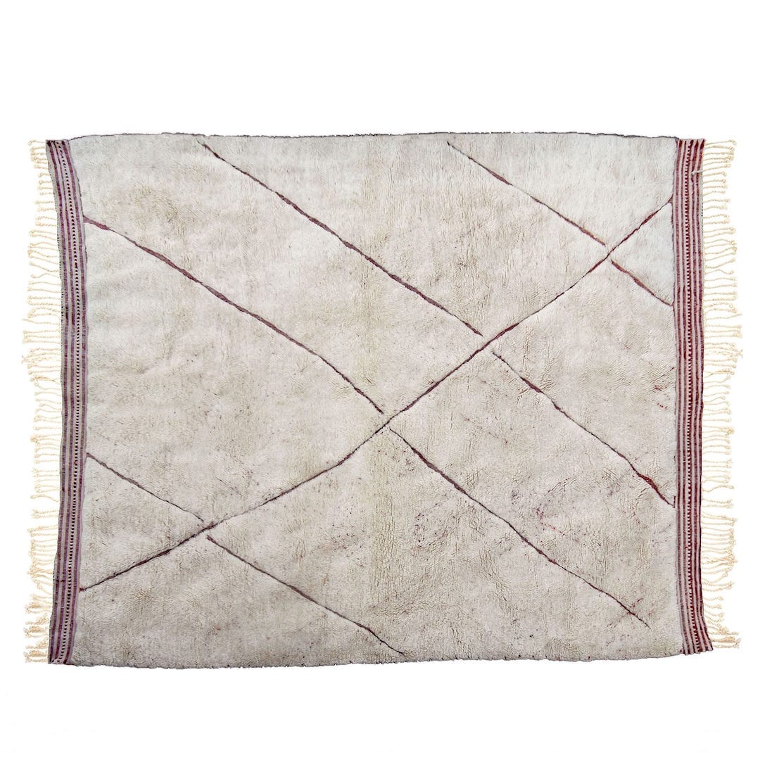 Pink Line Rug — lifestyle