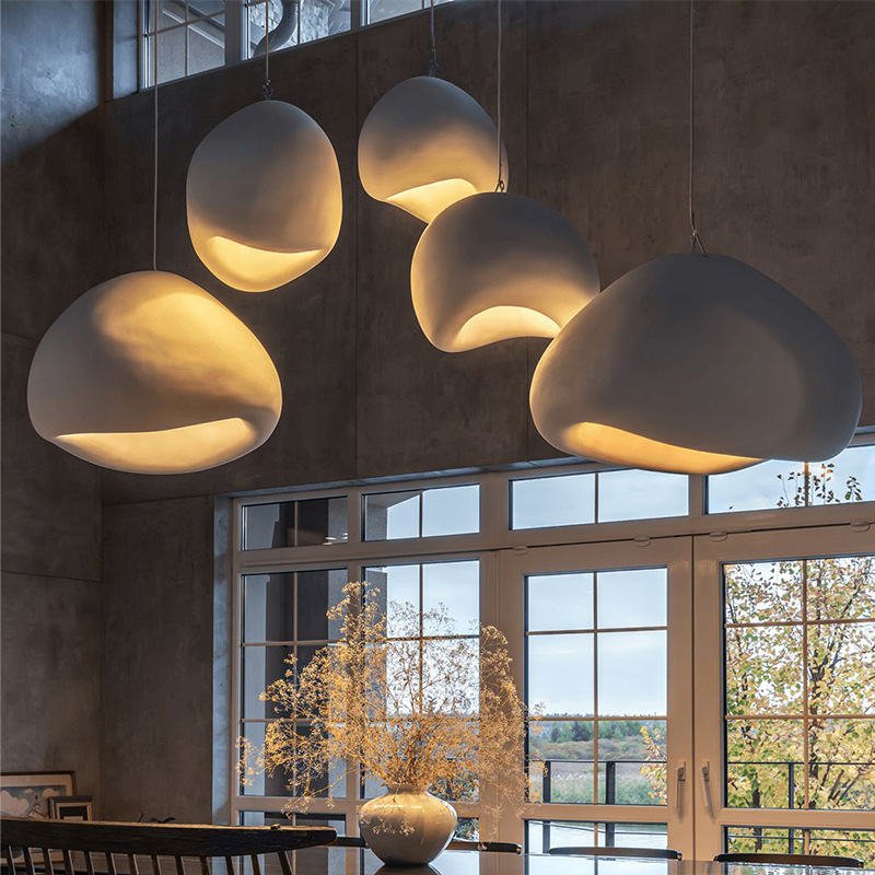 Chandelier Minimalist Wabi-Sabi Wind Led Ceiling Lamps Lustre Lights Fixture