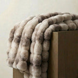 Tie Dye Rabbit Faux-Fur Blanket Throw