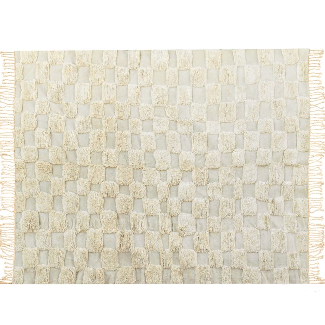 Patches Moroccan Wool Rug — lifestyle