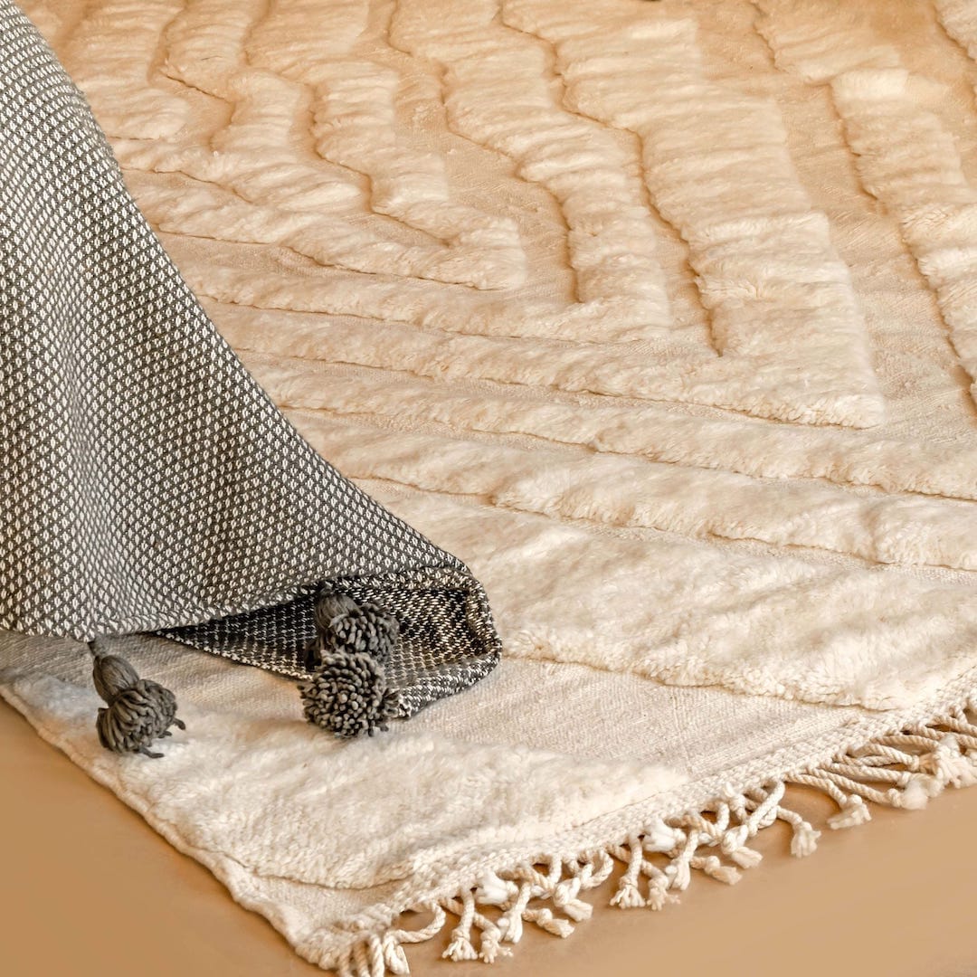White Mountain Shag Rug — lifestyle