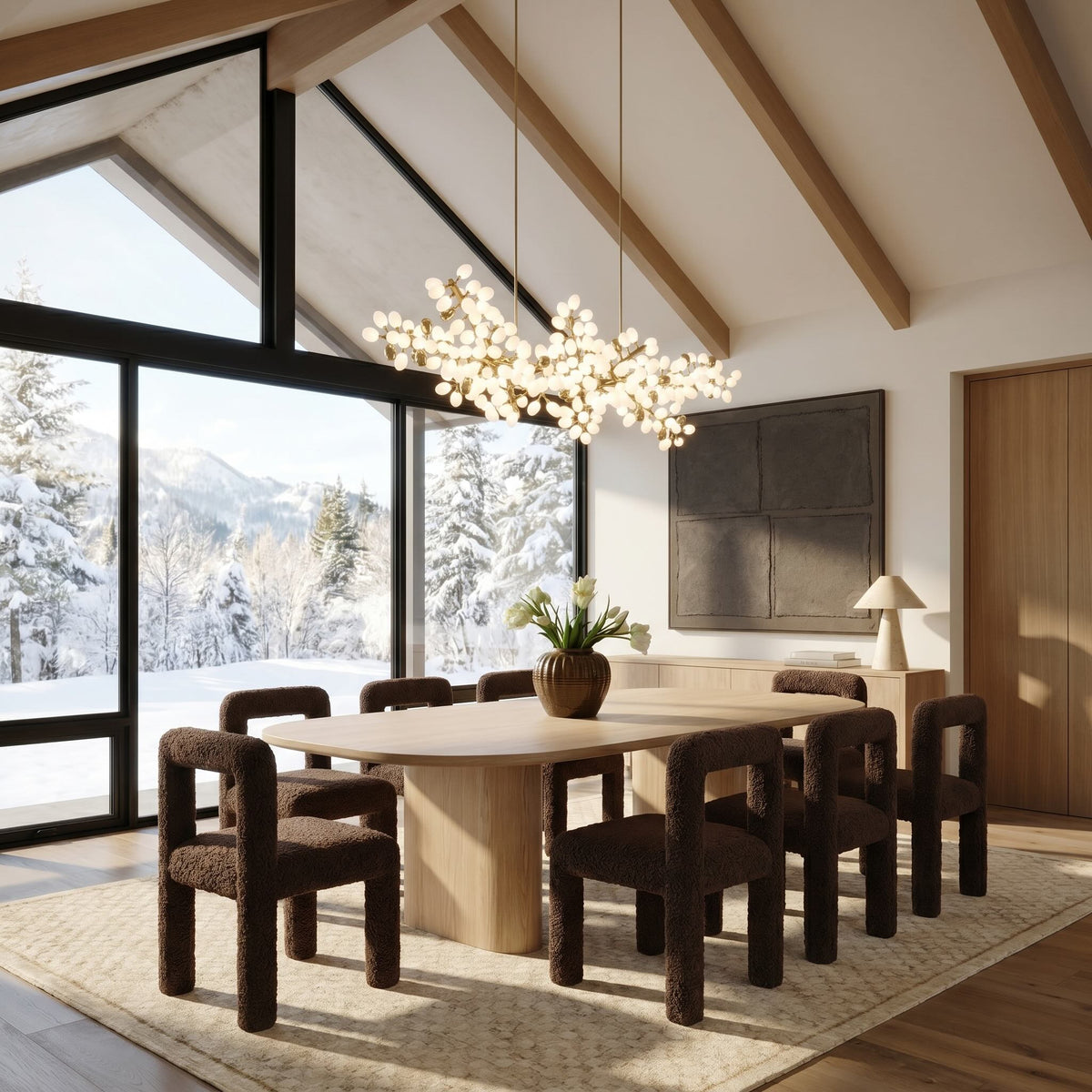 Miro Sheepskin Dining Chair — lifestyle