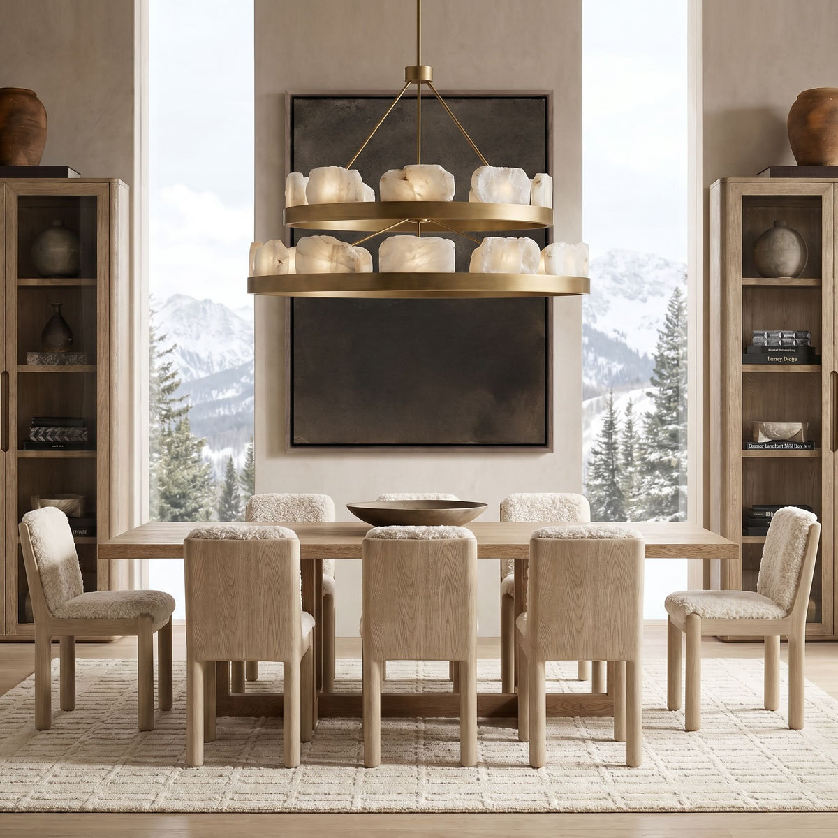 Cove Shearling Dining Chair — lifestyle