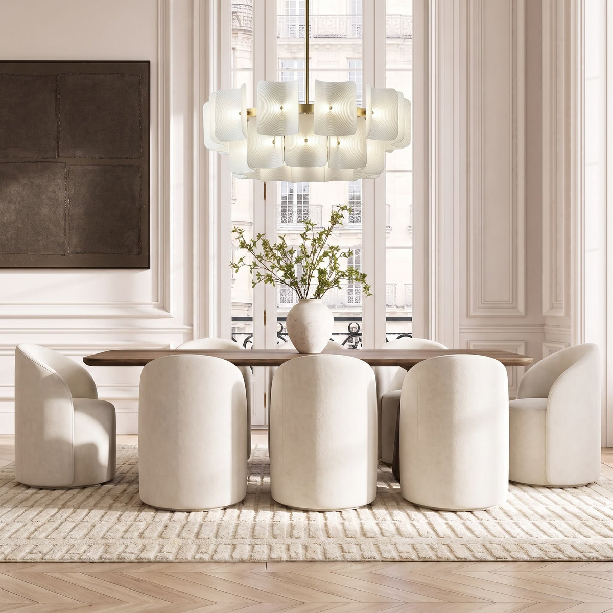 Curved Back Dining Armchair — lifestyle