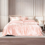 Premium Pink Mulberry Silk Bedding Set