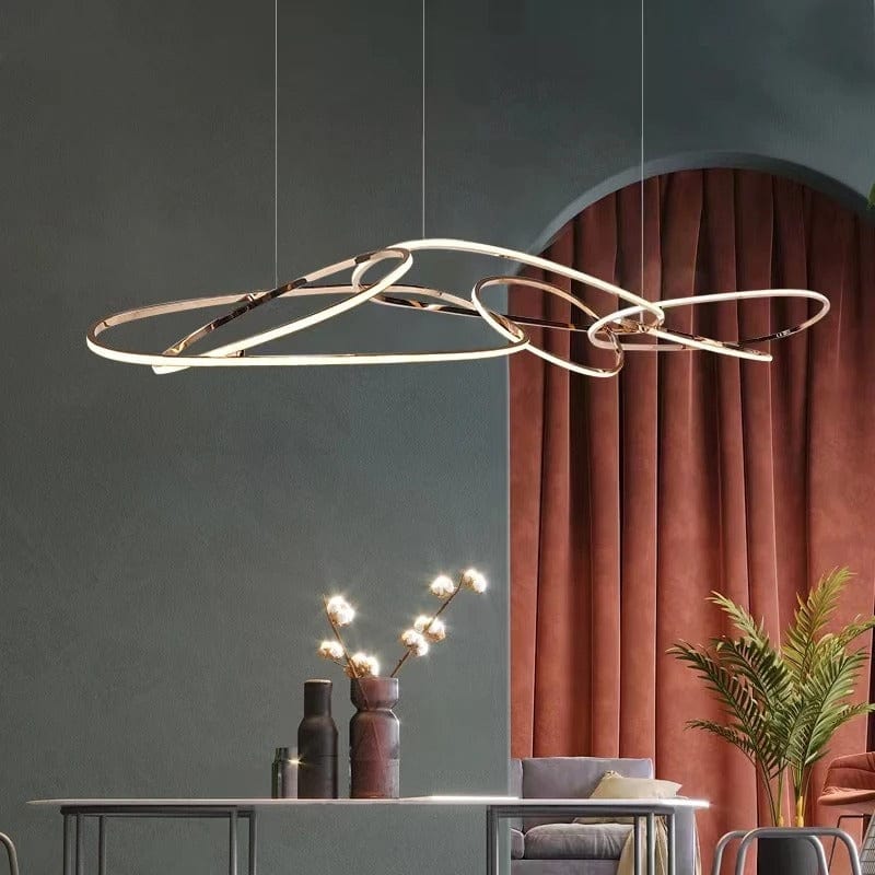 Rings Art Chandelier — lifestyle