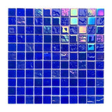 Blue Cubelets Swimming Pool Mosaic Tiles