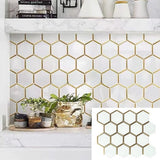 Glory White Hexagon Mosaic Tiles