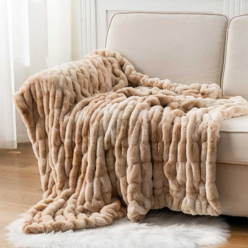 Signature Mink Faux-Fur Throw