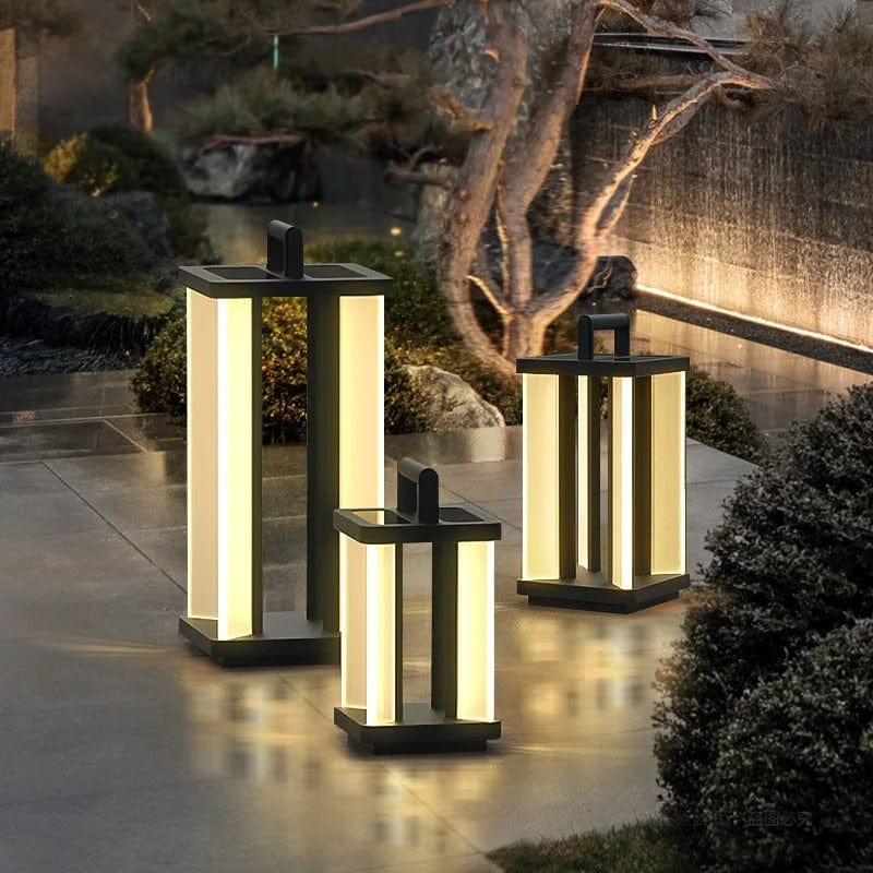 Contemporary Lamp (Outdoor Solar) — lifestyle