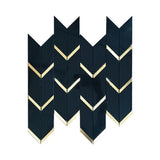 Arrow Black Mosaic Tiles