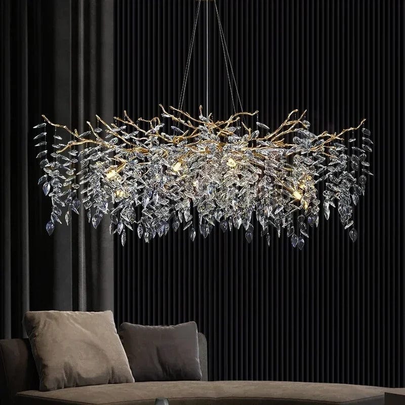 Crystalline Luxe Chandelier — lifestyle