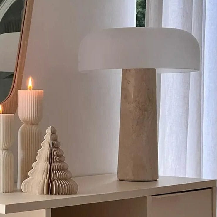 Muji Marble Stone Lamp — lifestyle