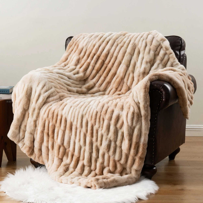 Signature Mink Faux-Fur Throw