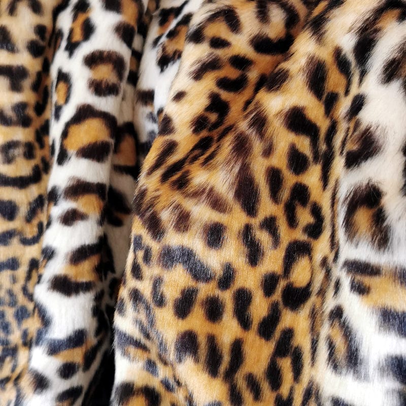 Fine Leopard Faux-Fur Blanket Throw