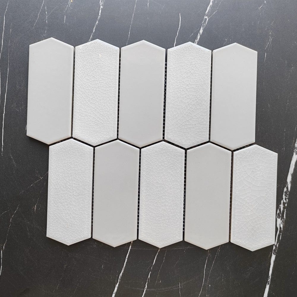 Bone White Hexagon Mosaic Tile – Articture